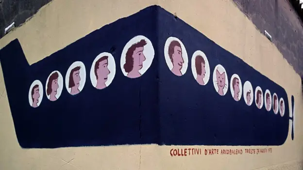 Uno dei murales cancellati