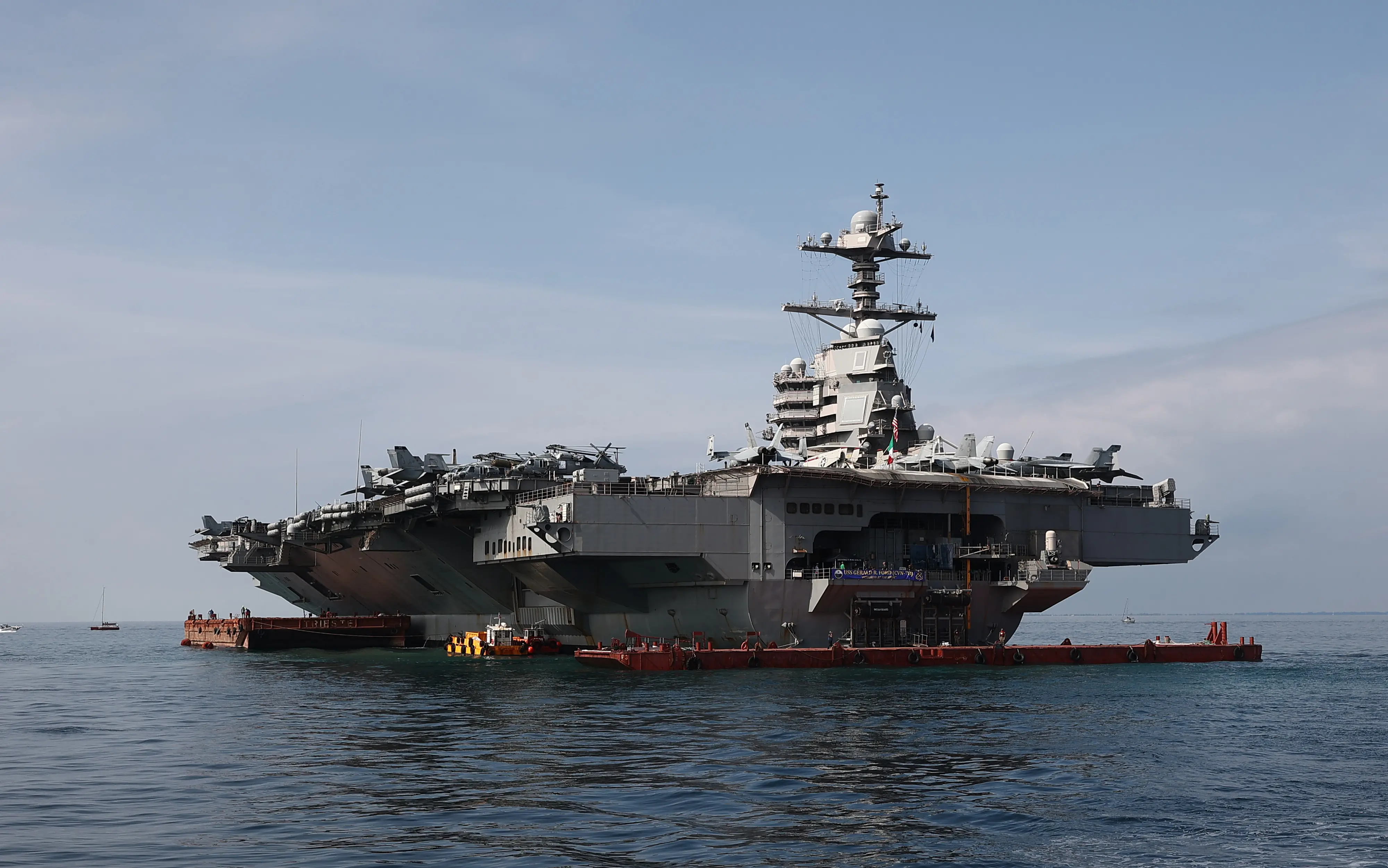 Lasorte Trieste 17/09/23 - Nave Portaerei USA Gerald Ford,