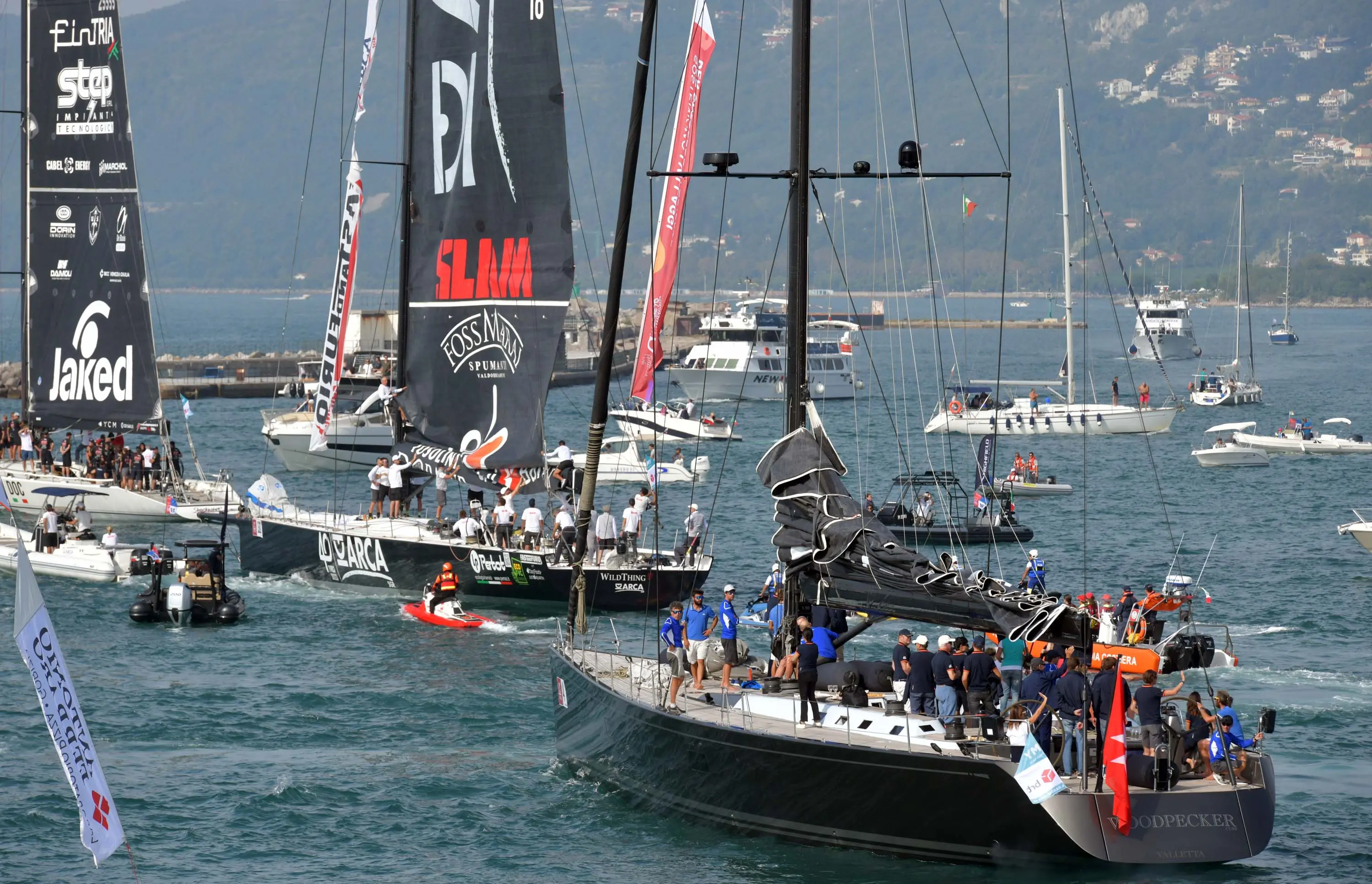 Foto Bruni Trieste 08.10.23 Barcolana 55:l'arrivo con Arca vincitrice