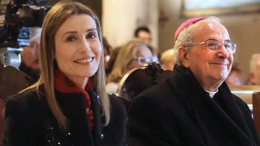 Lasorte Trieste 17/02/16 - Cattedra di S.Giusto, Arcivescovo Crepaldi, Claudia Koll