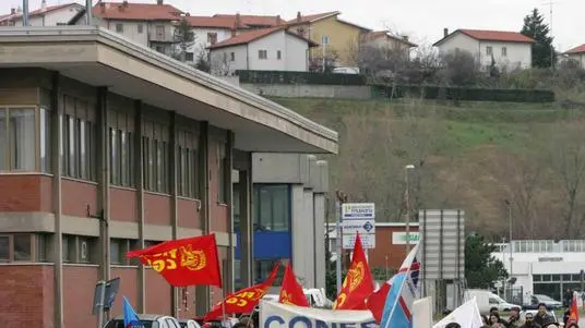 sterle trieste 16 01 08 DIPENDENTI DELLA SYSTEM SENSOR CORTEO DI PROTESTA