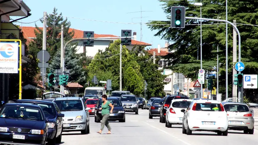 Un'immagine di via Primo maggio a Monfalcone