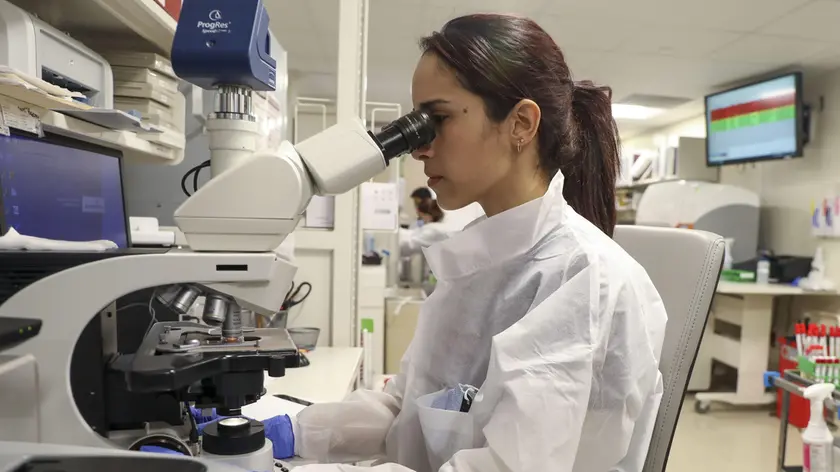 Una scienziata al lavoro