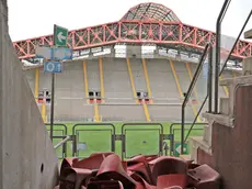 Lasorte Trieste 31/05/18 - Stadio Rocco, Seggiolini Tolti da Gradinata e Curve