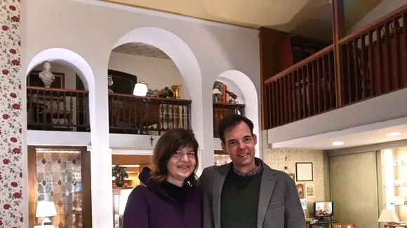 Foto BRUNI Trieste 25.02.2020 Negozio Mobili Florit:Valentina e Andrea