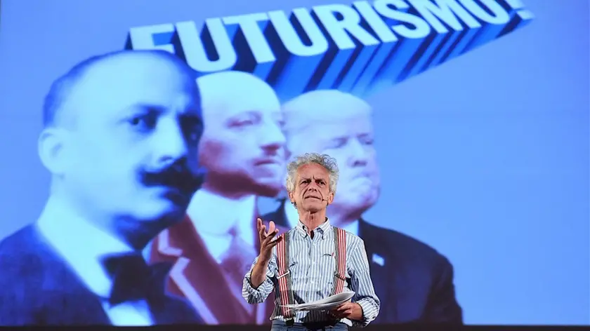 09/07/2017 Festival di Spoleto. Chiostro San Nicolo' . L’eta' del Caos, Il Tradimento Delle Elites Genera Mostri…Trump. Nella foto Federico Rampini