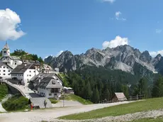 Il santuario del Monte Lussari.