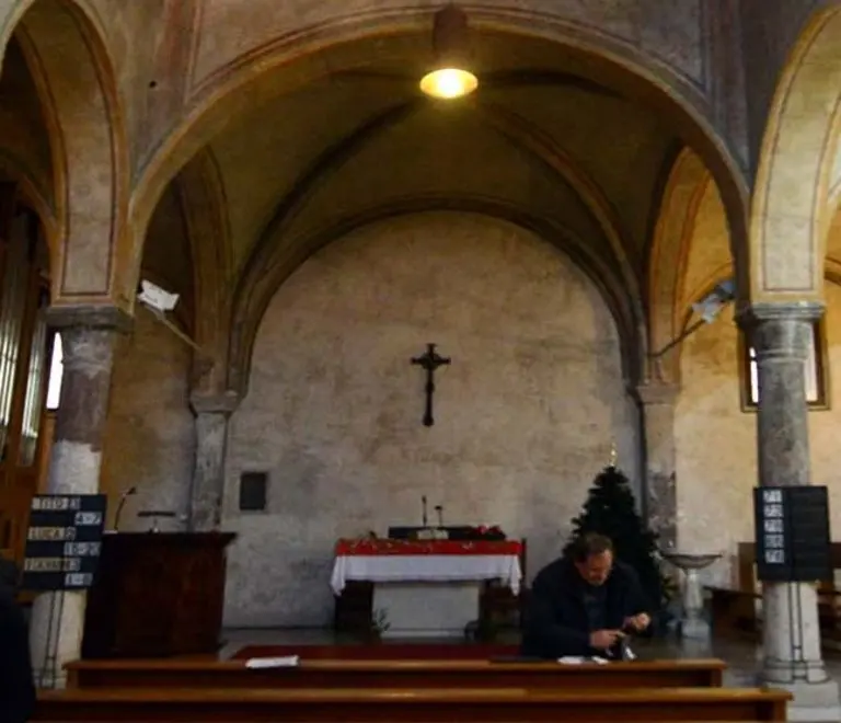 Foto Bruni 30.12.2017 Basilica S.Silvestro:lavori di restauro