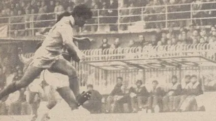 Il rossoalabardato Ruffini in azione allo stadio Zini