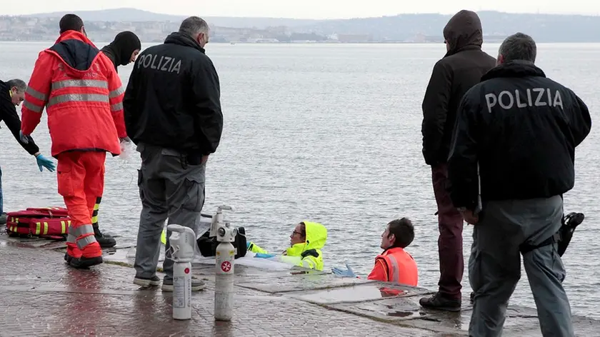 Silvano Trieste 03/02/2017 Barcola, il corpo rinvenuto sugli scogli