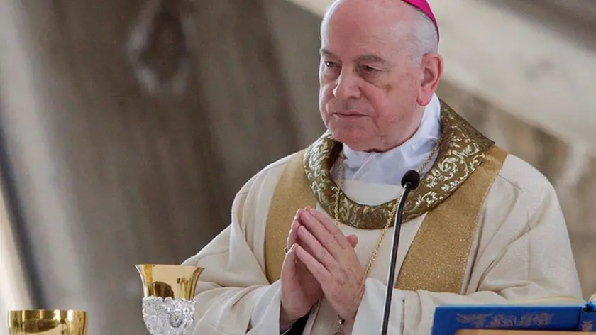 Monsignor Eugenio Ravignani, qui nel 2009 durante una funzione a Monte Grisa quand’era vescovo