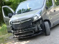 Bumbaca Gorizia 01_06_2017 Sagrado Poggio incidente furgone Opel vs motocicletta © Fotografia di Pierluigi Bumbaca