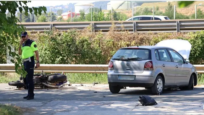 L'incidente mortale nei pressi di Bertocchi - Foto: Tomaž Primožič/FPA