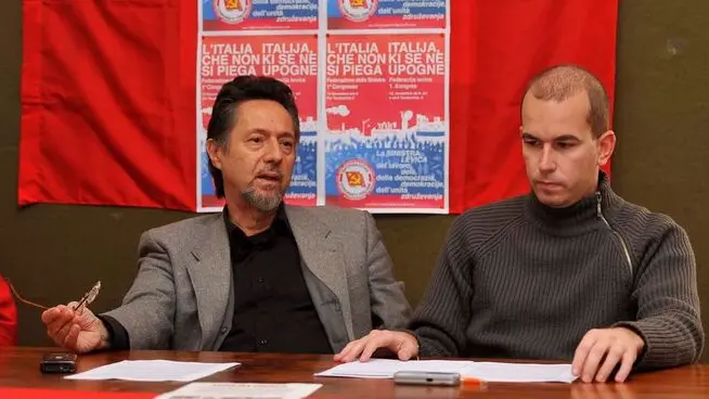 Foto BRUNI TRieste 22 11 10 Rifondazione comunista-Marino Andolina e Istok Furlanic