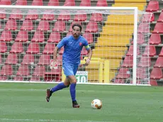 Capitan Lambrughi in azione allo stadio "Rocco"