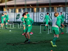 Giovani sanluigini in allenamento in via Felluga