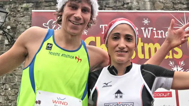 Lasorte Trieste 14/12/14 - Piazza Unità, Castello S.Giusto, Christmas Run 2014, Vincitore e Vincitrice