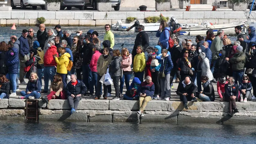 Foto BRUNI Trieste 10.10.21 barcolana 2021: l'arrivo di Arca, la vincitrice