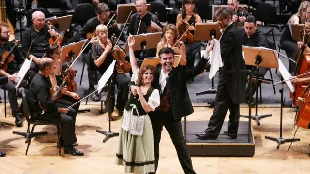 Il soprano Ilaria Zanetti e il cantante Andrea Binetti