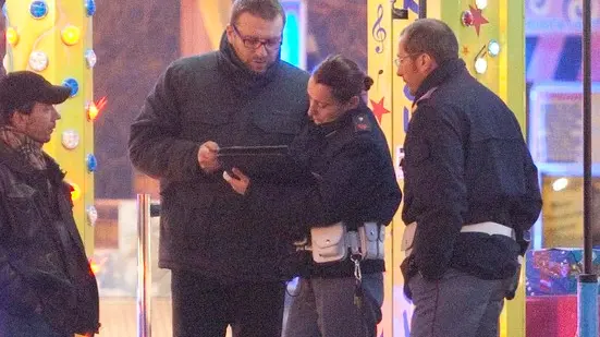 Silvano Trieste 13/01/2012 Controllo di Polizia e Polizia Amministrativa al Luna Park di via Valmaura