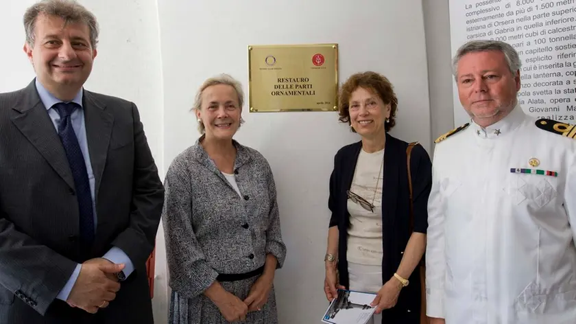 Silvano Trieste 09/06/2014 Presentazione ripristino dell'ancora del cacciatorpediniere Audace