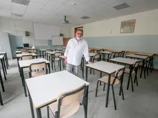 Bonaventura Monfalcone-31.08.2020 Lavori in corso per l'adattamento della scuola-Liceo scientifico-Monfalcone-foto di Katia Bonaventura