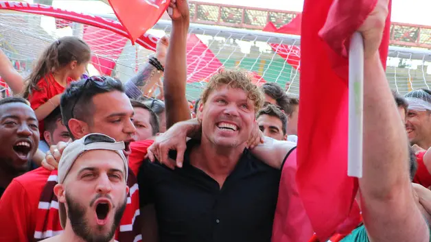 Lasorte Trieste 21/05/16 - Finale Playoff Serie D, Triestina - Virtus Vecomp, Festa