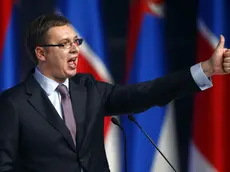 Il primo ministro serbo incaricato Aleksandar Vucic