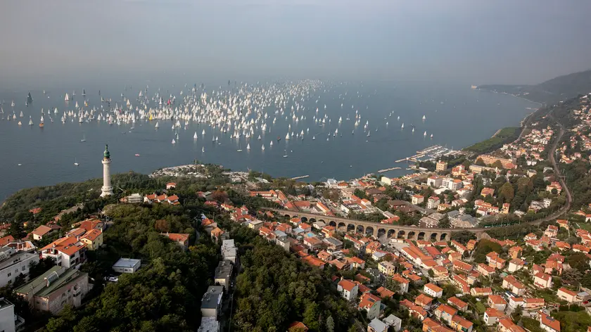 Lasorte Trieste 13/10/19 - Barcolana, Foto dall'elicottero, Citare Autore Paolo Giovannini / Lasorte