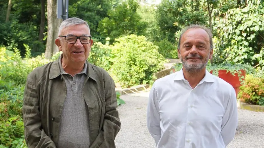 Pierfranco Trincas (a sinistra) con Antonio Poggiana