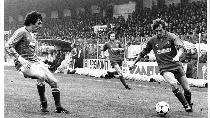 Andrea Mitri quando giocava con la Triestina