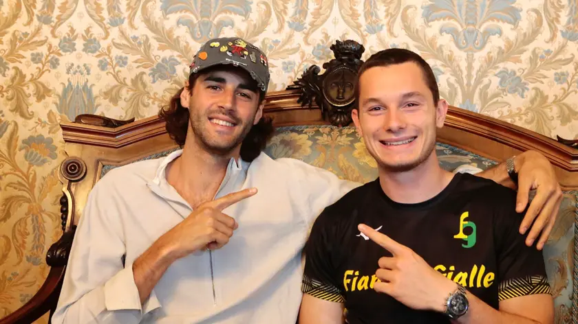 A sinistra Gianmarco Tamberi, a destra Filippo Tortu: i due ori olimpici saranno protagonisti al Meeting Triveneto in programma a Trieste. Foto Silvano