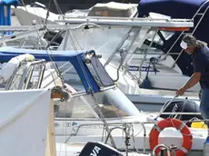 Foto BRUNI Trieste 27.04.2020 Emergenza Corona virus: si incomincia a lavorare sulle barche