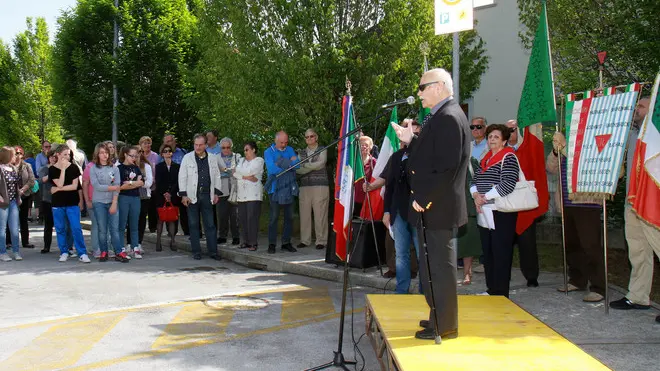 Bonaventura Monfalcone-04.05.2013 Intitolazione strada a Villanorma Michelut-Ronchi dei Legionari-foto di Katia Bonaventura
