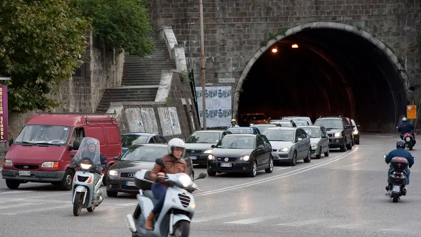 La galleria di Montebello in una foto d'archivio