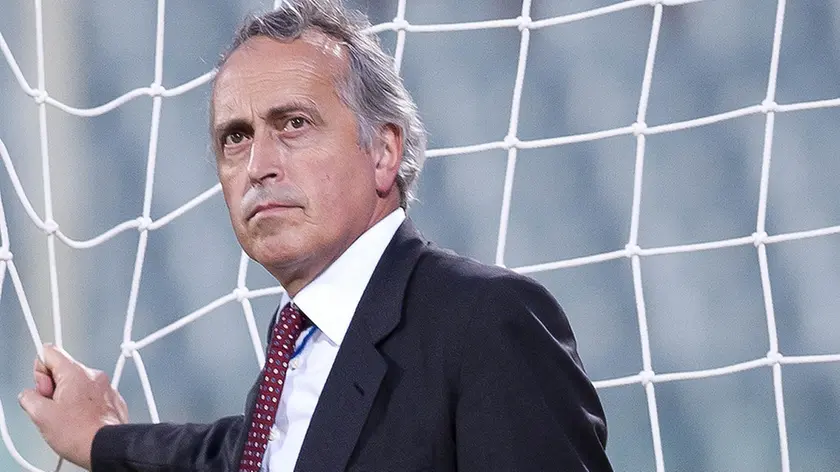 EURO 2012. Qualificazioni. Firenze, 6 settembre 2011. Stadio "Artemio Franchi". ITALIA-SLOVENIA. Nella foto Abete