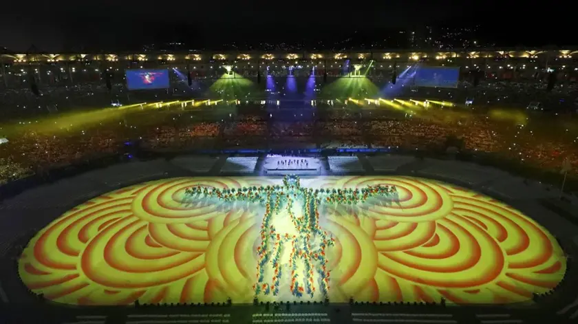 La cerimonia di chiusura delle Olimpiadi di Rio (foto Reuters)