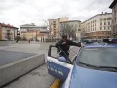 Una volante della polizia in un'immagine di archivio