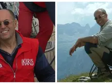 Roberto Starkel, ingegnere navale di 63 anni, in due immagini tratte da facebook