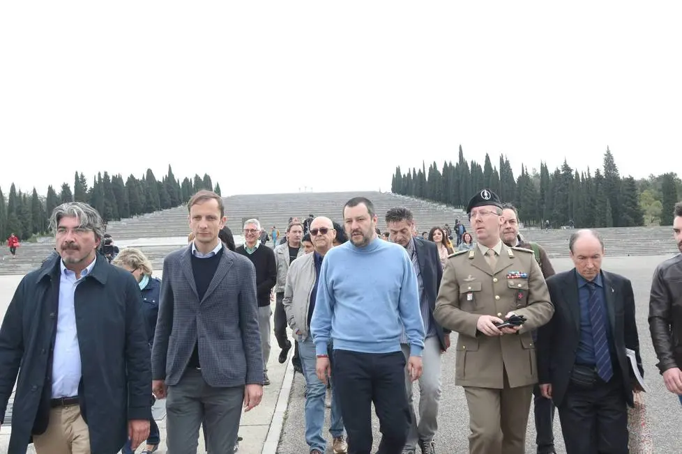 Bumbaca Gorizia 09.04.2018 Salvini a Redipuglia © Fotografia di Pierluigi Bumbaca