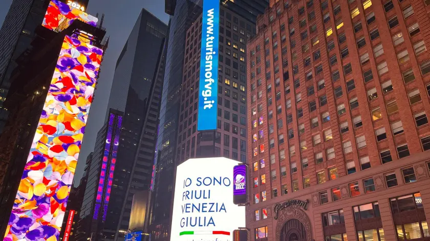 Il video del Fvg a Times Square