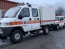 Un mezzo della Protezione civile in una foto d'archivio