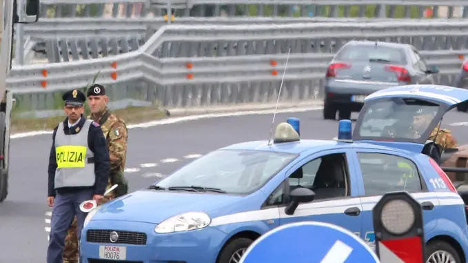 Lasorte Trieste 10/05/17 - Valico di Rabuiese, Controlli di Polizia, Esercito