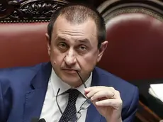 Ettore Rosato, vice presidente della Camera dei Deputati, nell'Aula della Camera durante la discussione generale sul ddl costituzionale per il taglio dei parlamentari, Roma, 7 ottobre 2019. ANSA/ RICCARDO ANTIMIANI