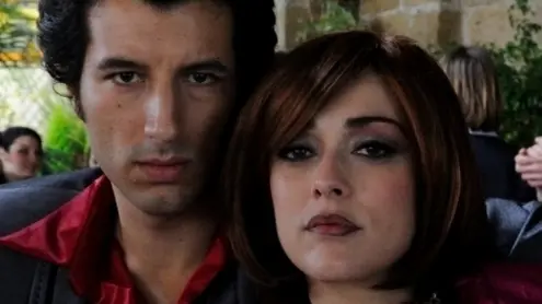 SET DEL FILM "I MILIONARI" DI ALESSANDRO PIVA. NELLA FOTO FRANCESCO SCIANNA E VALENTINA LODOVINI. FOTO DI GIANNI FIORITO