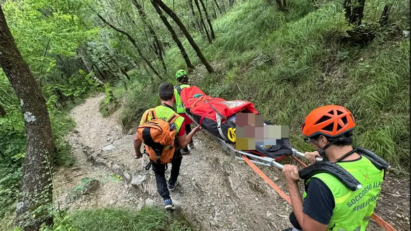 Il soccorso in Val Rosandra