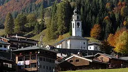 Veduta del comune carnico di Sauris