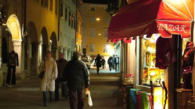 Bumbaca Gorizia Via Rastello notturna