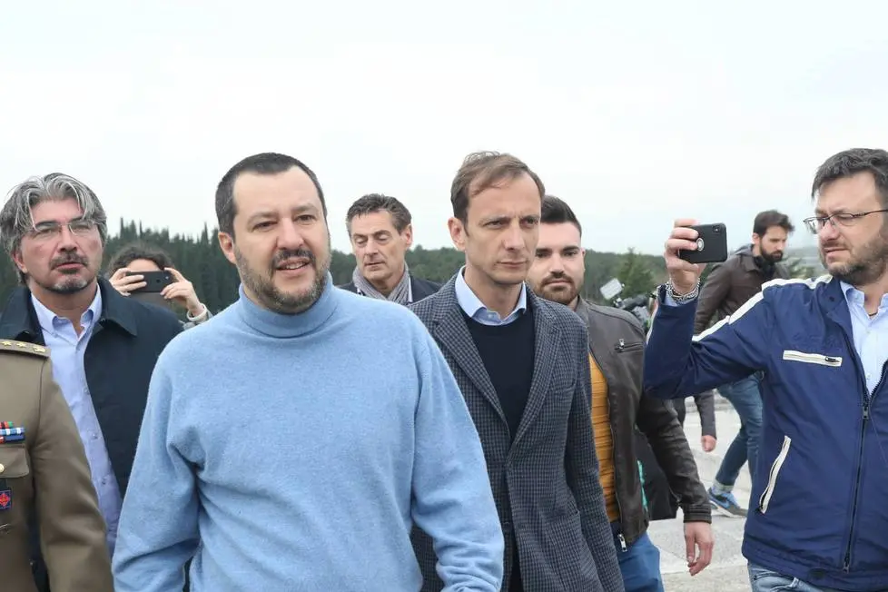 Bumbaca Gorizia 09.04.2018 Salvini a Redipuglia © Fotografia di Pierluigi Bumbaca