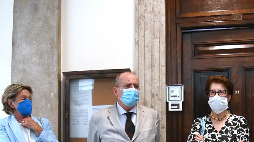 Foto BRUNI Trieste 30.07. 21 Il presidente Piervalerio Reinotti inaugura due sale del Tribunale, grazie al contributo della Fondazione CRT